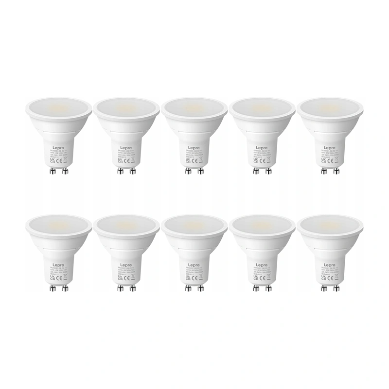 LEPRO 200081-DW-EU-10 GU10 LED-лампа, 4.5W, 345 lm, 6500K, 100°, 10 шт