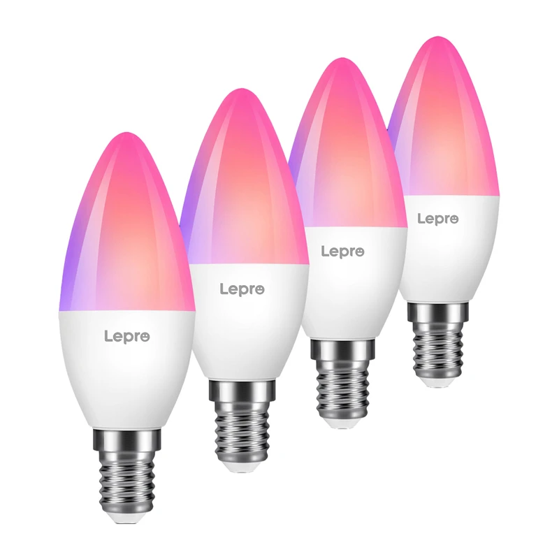 LEPRO BC1-EU-4 C37 RGBCW Wi-Fi LED-лампа