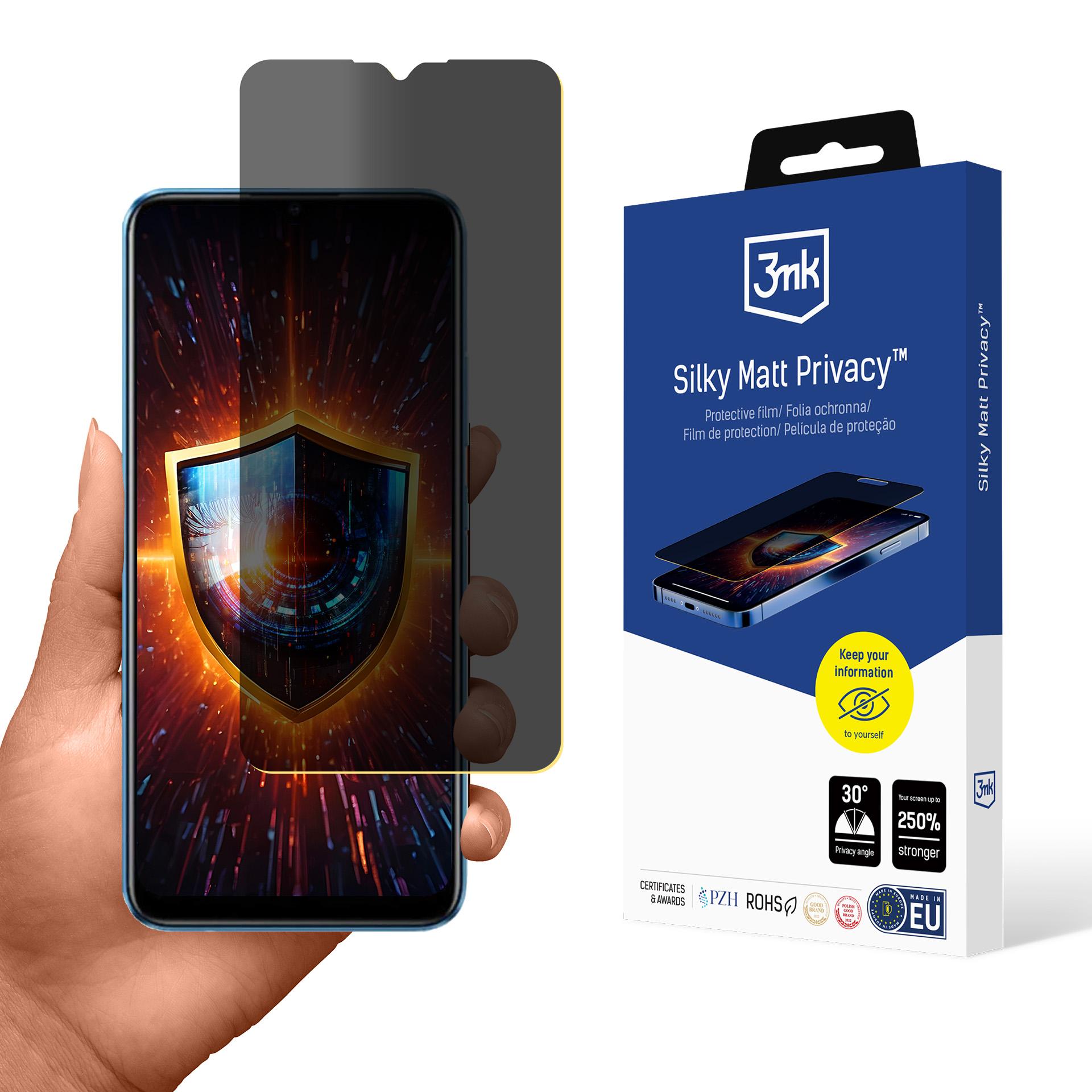 3mk Silky Matt Privacy — приватный фильтр для экрана для Realme C11 2021