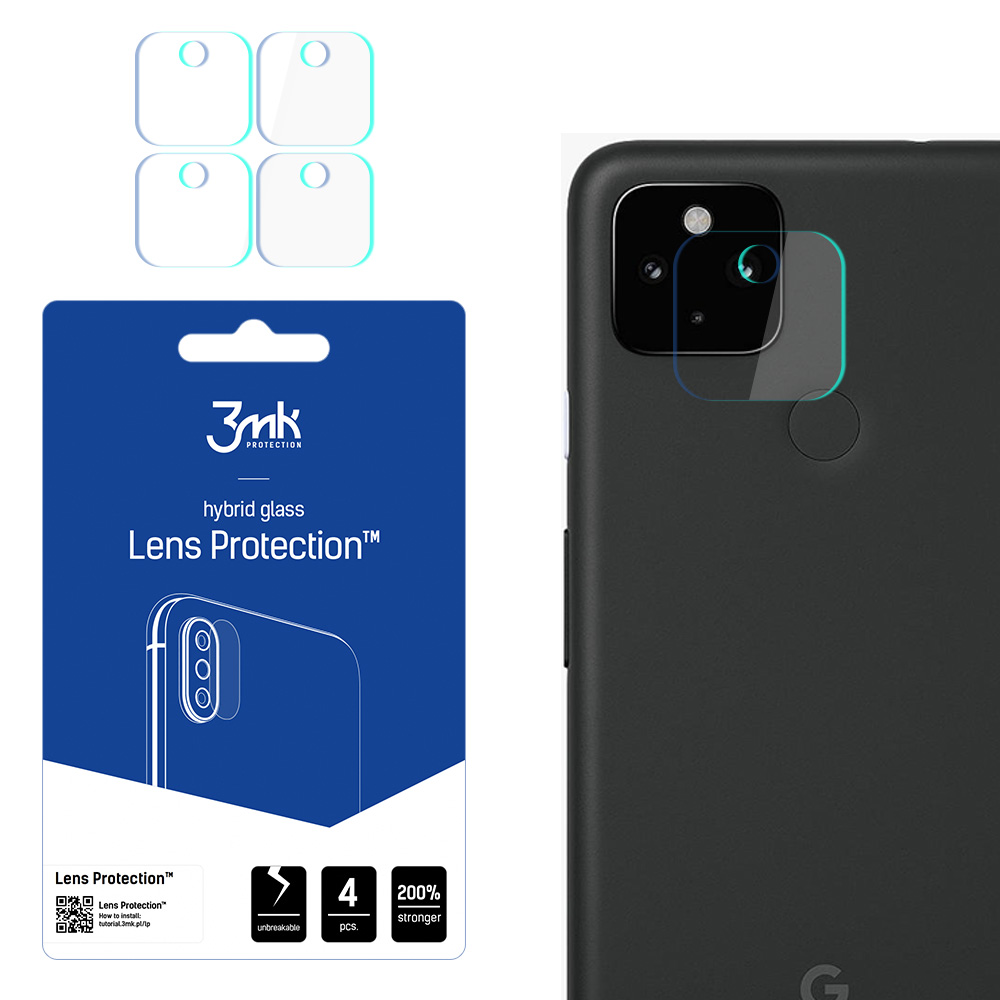 3MK гибкое стекло для объектива GOOGLE PIXEL 4A гибридное стекло для 4 камер