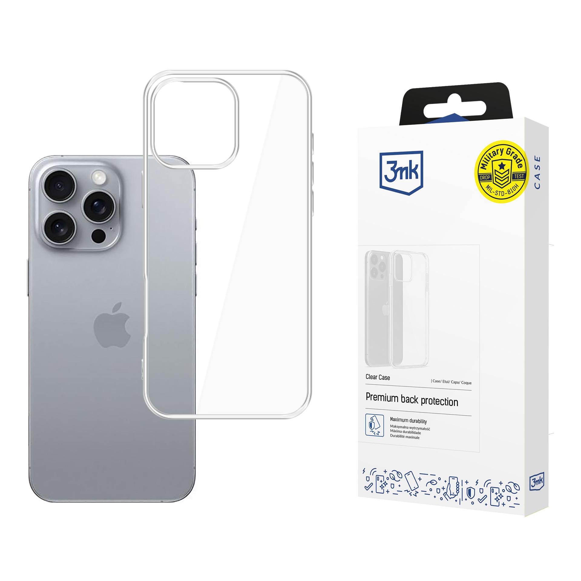 Чехол 3mk Clear Case 1,2mm Apple iPhone 16 Pro Max