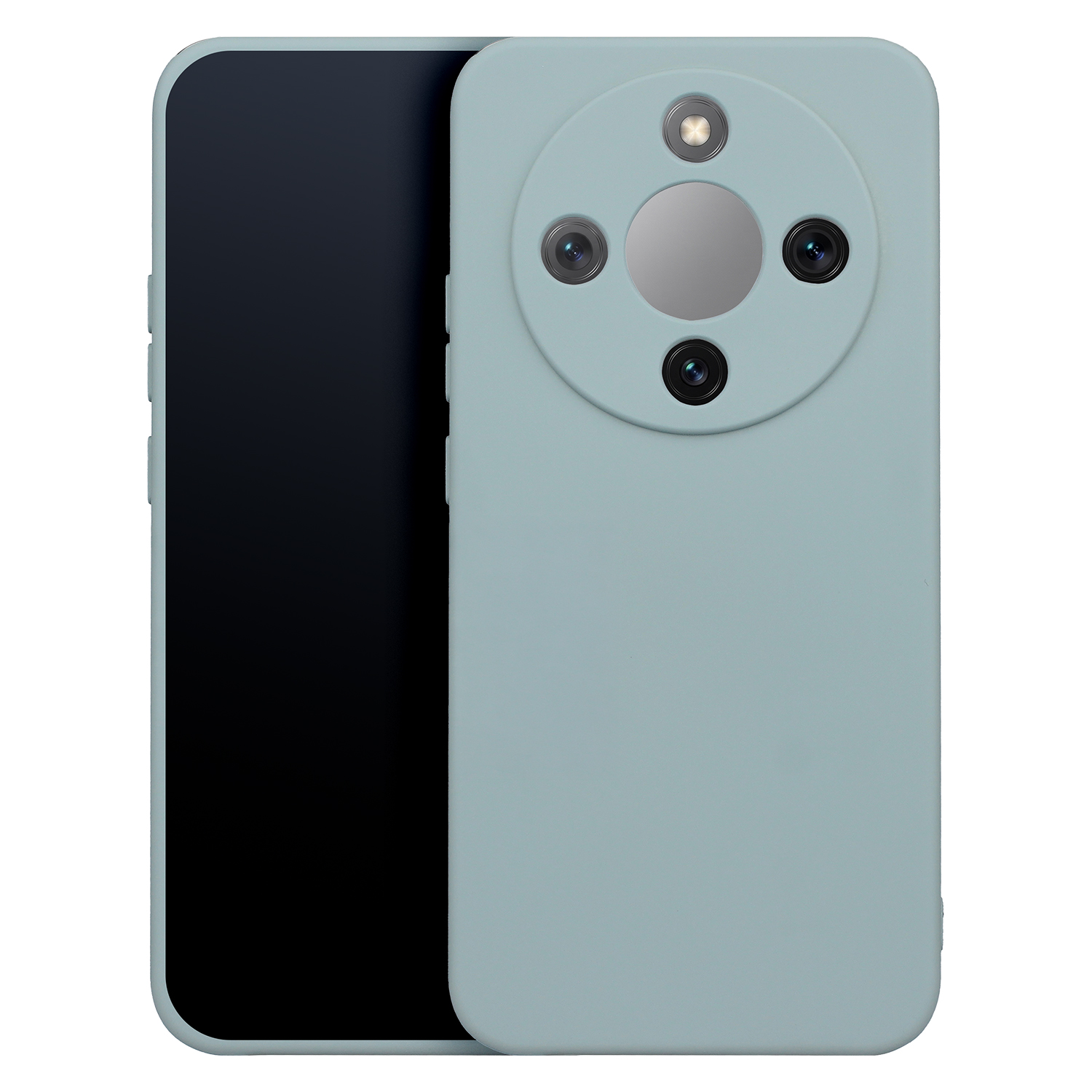 Silikoninis dėklas, skirtas Honor X70 / X9d / Magic 8 Lite, sidabrinis