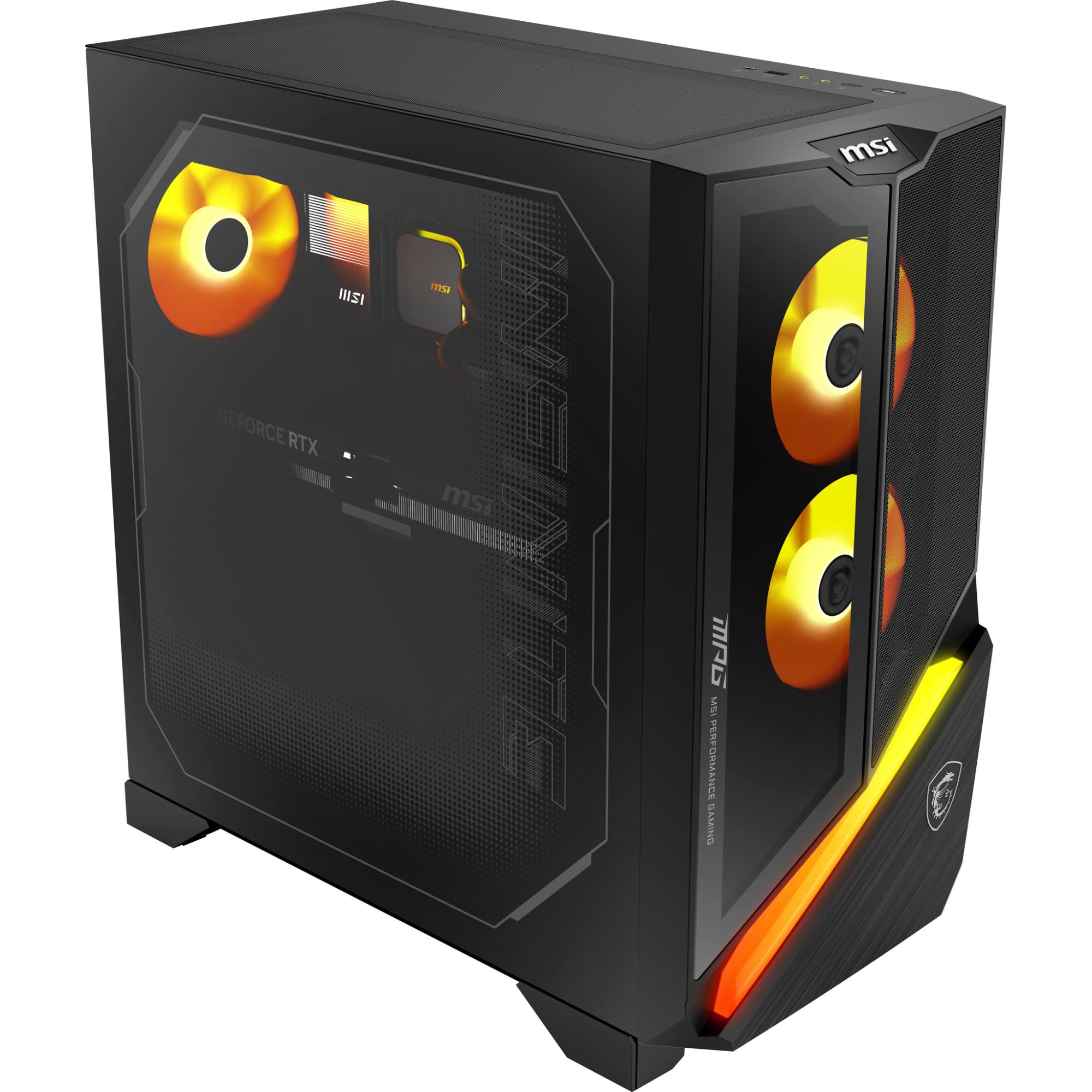 MSI MPG stalinis kompiuteris, AMD Ryzen 7 7800X3D, 32 GB DDR5, 1 TB SSD, GeForce RTX 5070 Ti, integruota Radeon Graphics, Wi-Fi, Bluetooth, Windows 11 Home, MPGINFZ3X3D7NVRR7-873EU