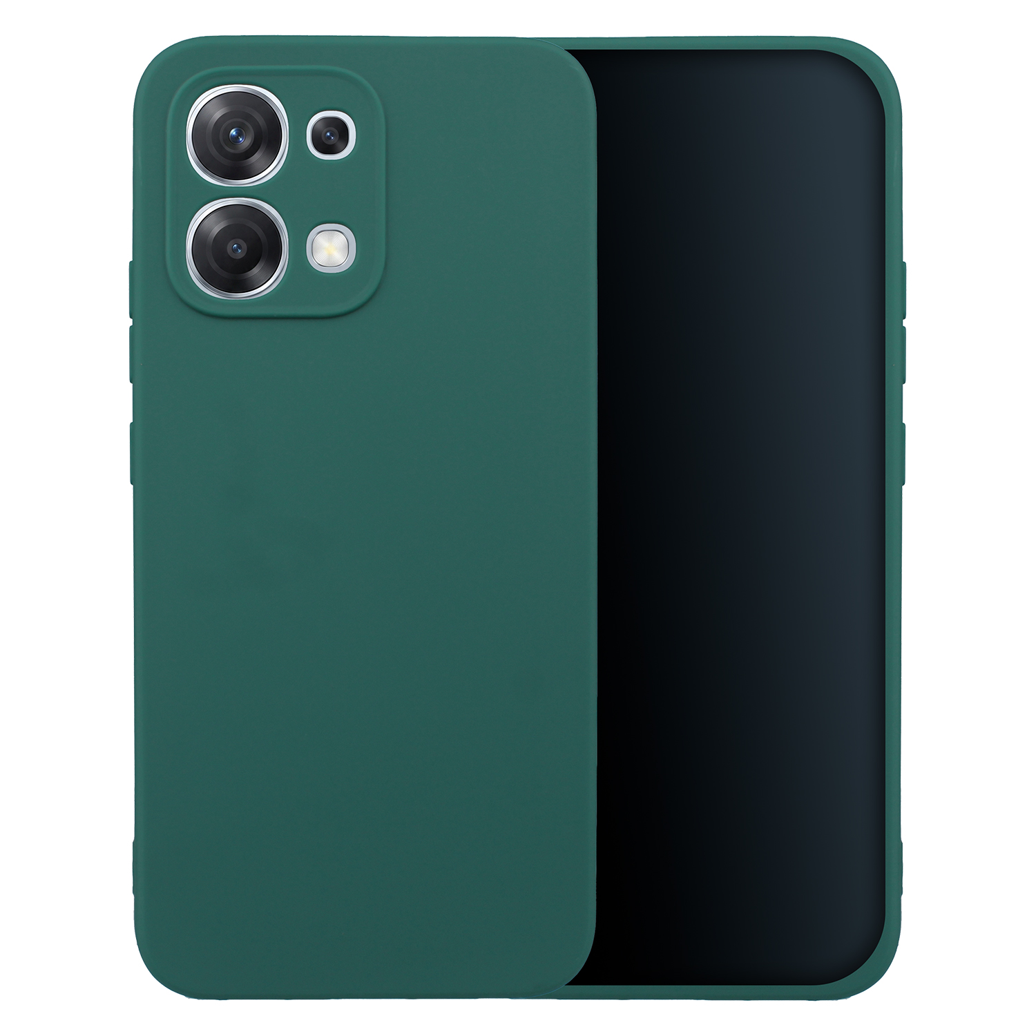 Матовый TPU-чехол для Oppo A6 Pro 5G, лесной зелёный