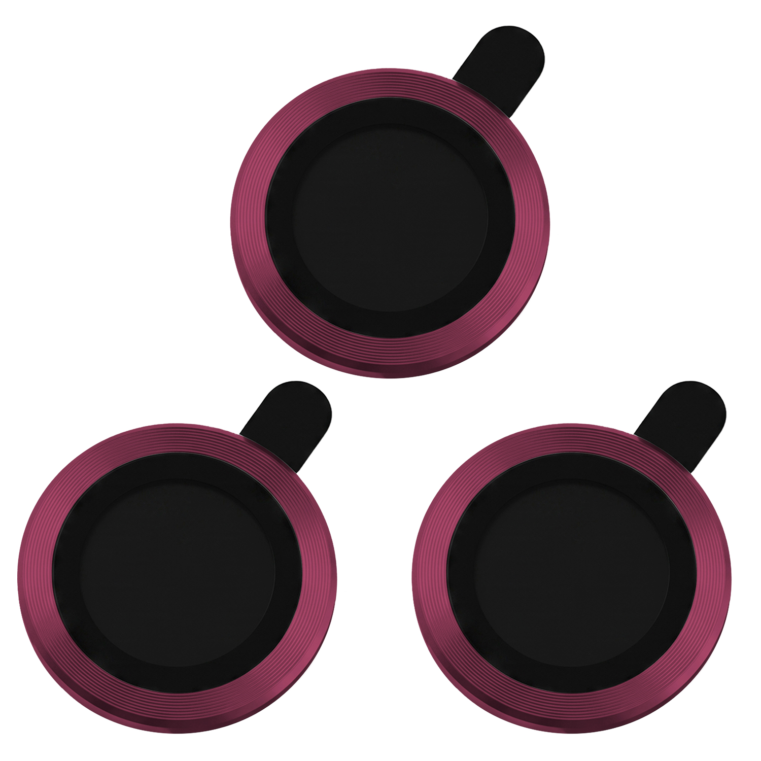 TFO camera lens protector set for Apple iPhone 18 Pro Max, dark cherry