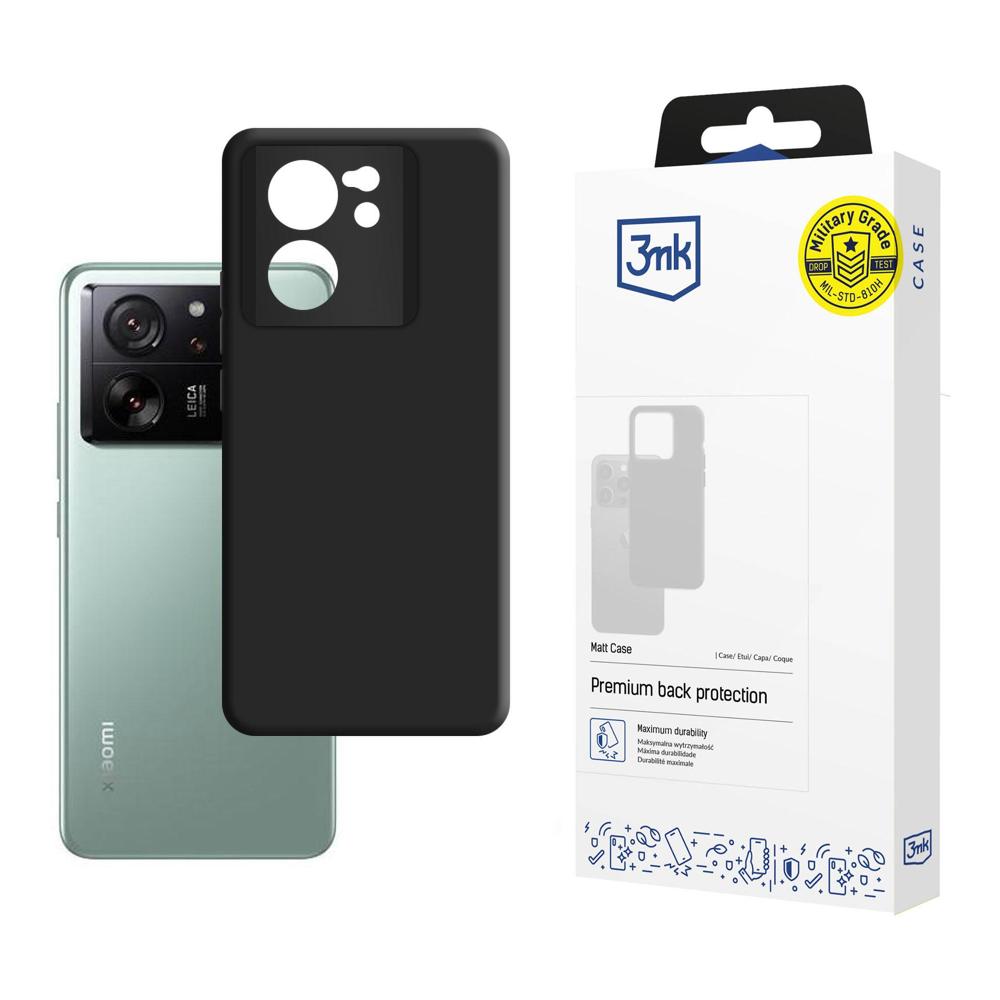 3mk matinis dėklas telefonui Xiaomi 13T - juodas