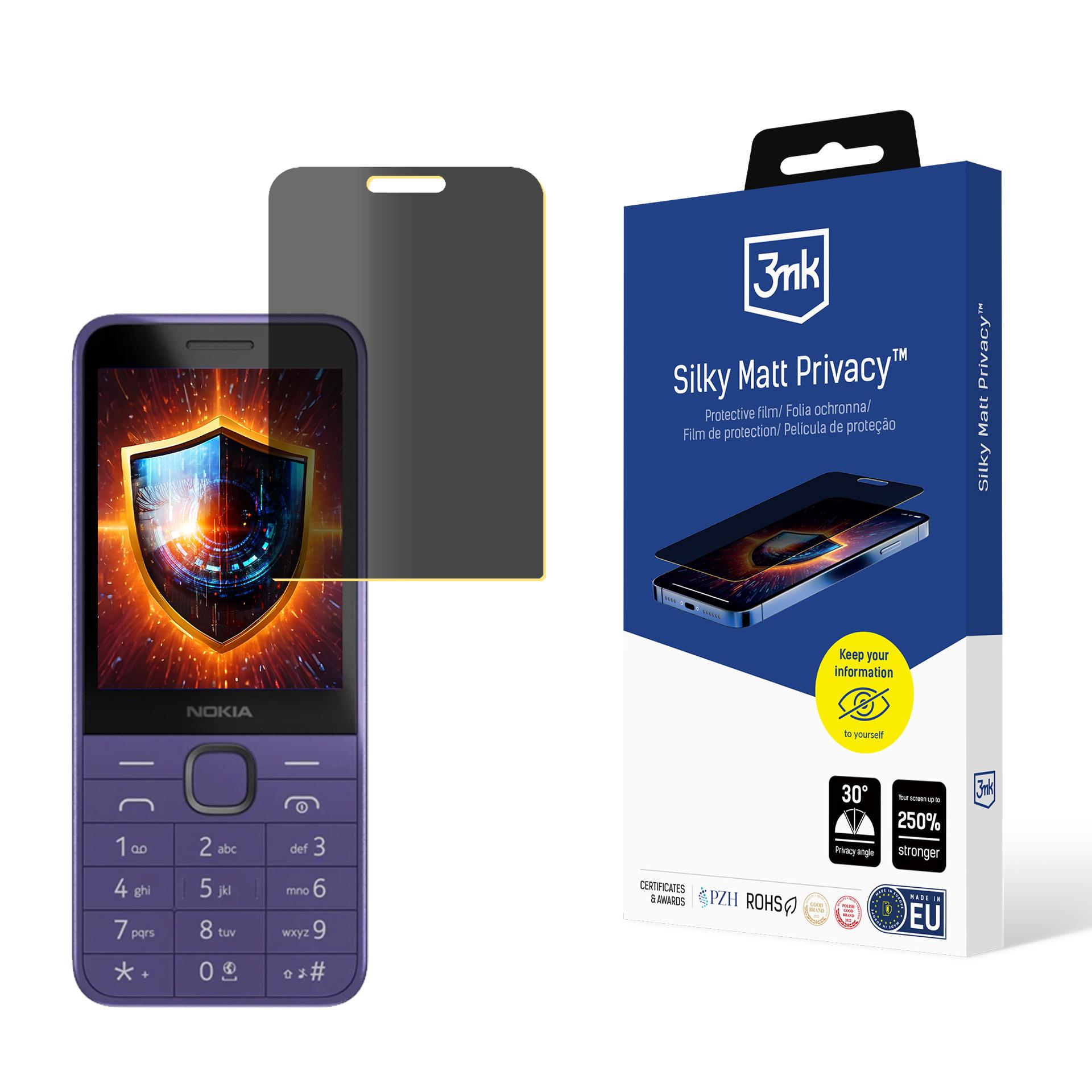 3mk Silky Matt Privacy — приватный фильтр для экрана для Nokia 235 4G / 215 4G (2024)
