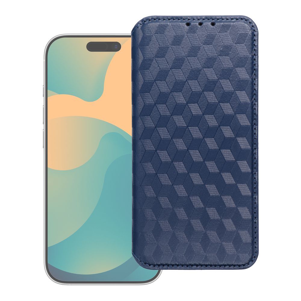 Синий чехол-книжка Cubic Book для Motorola G57 POWER