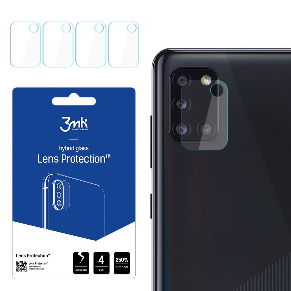 Hibridinis stiklas 3MK Hibridinis stiklas kameros HUAWEI P30 skirtas kamerai 4 vnt.