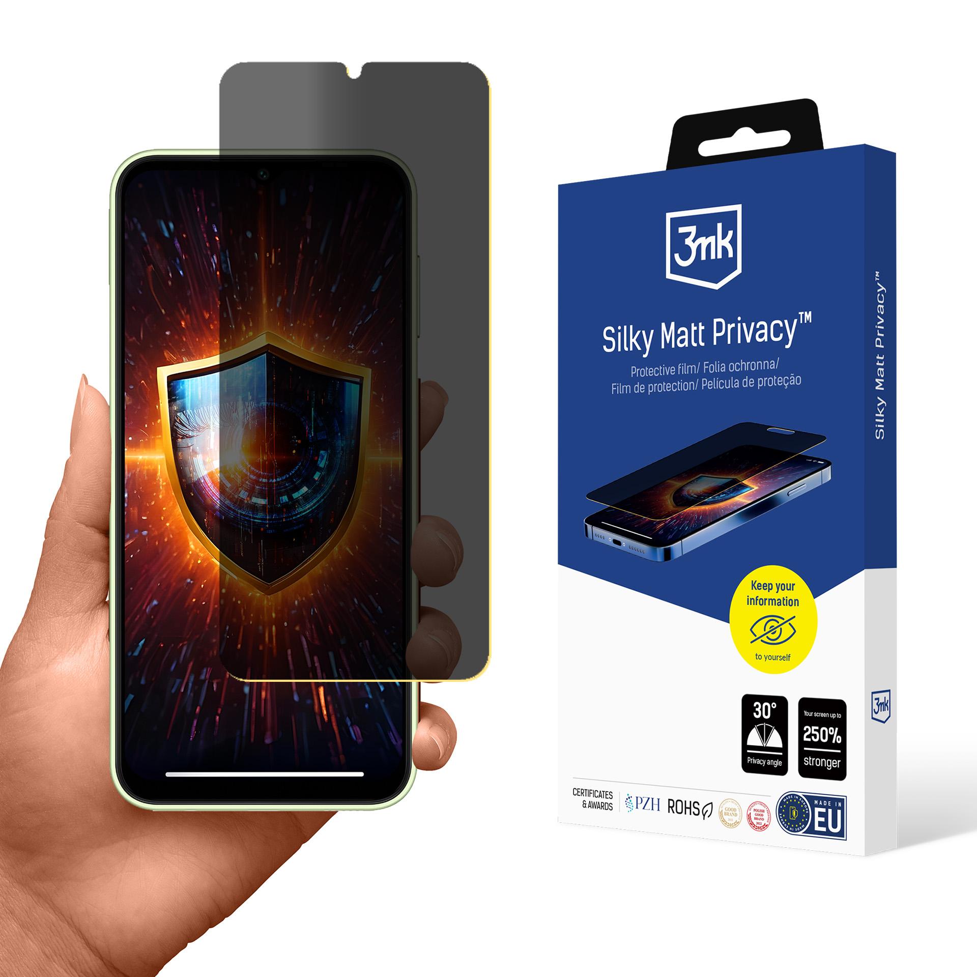 3mk Silky Matt Privacy — приватный фильтр для экрана для Samsung Galaxy A14 4G
