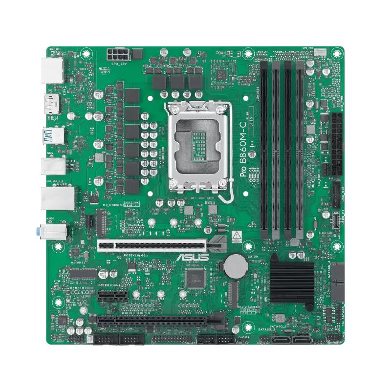Материнская плата ASUS PROB860M-C-CSM Intel B860 LGA 1851 (Socket V1) micro ATX, DDR5-SDRAM, 4 слота, 2 x M.2