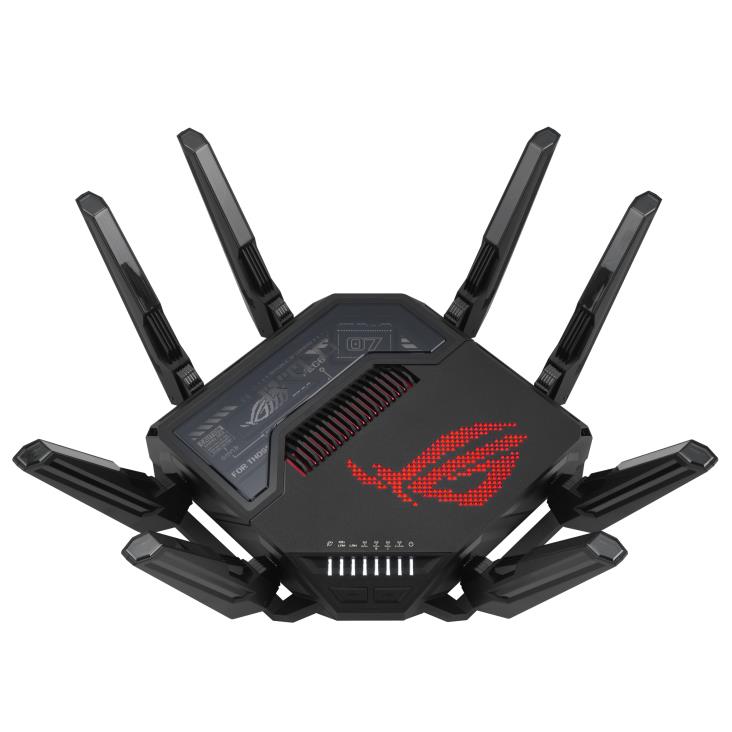 ASUS ROG Rapture GT-BE98 Wi-Fi 7 (802.11be) belaidis maršrutizatorius, iki 11529 Mbit/s, Ethernet WAN, Ethernet LAN, 6 LAN prievadai, USB