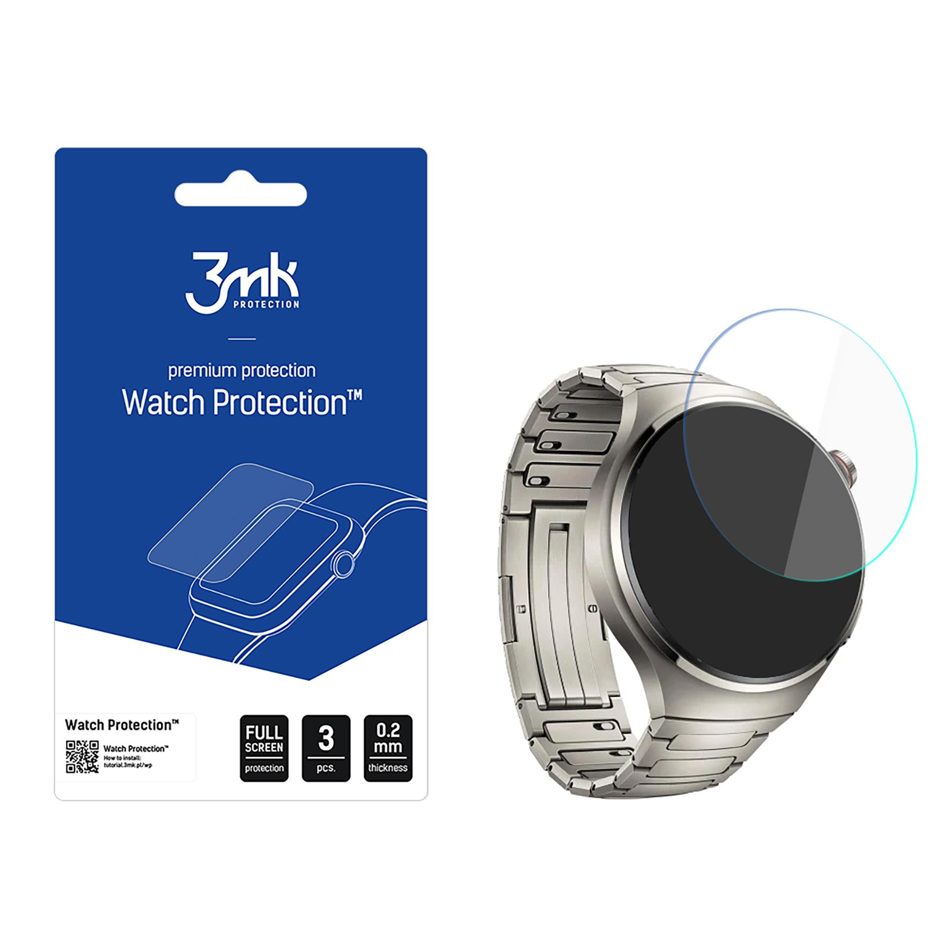 3mk Watch Protection ARC — защита экрана смарт-часов для Huawei Watch 4 Pro Elite 48mm