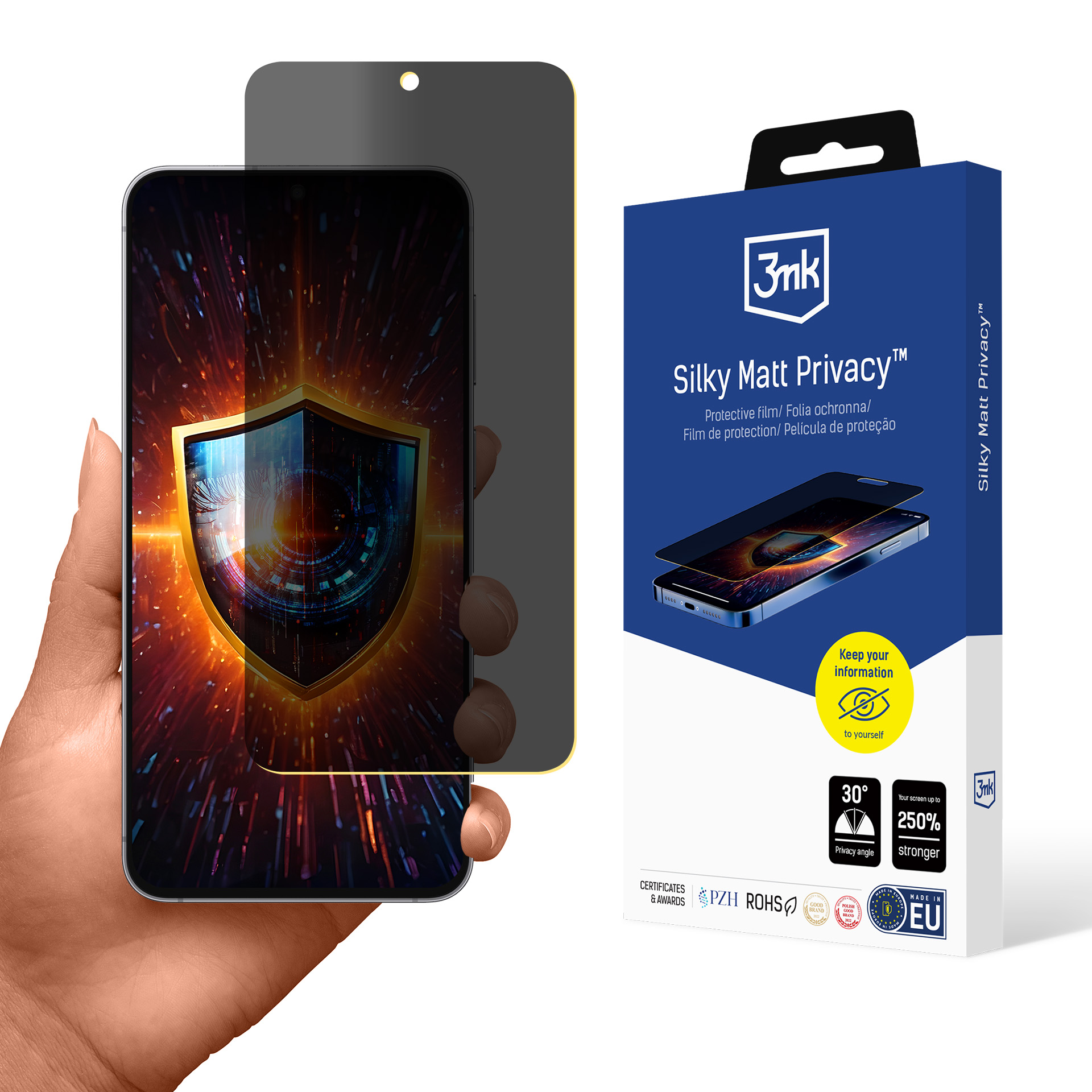 3mk Silky Matt Privacy — приватный фильтр для экрана для Samsung Galaxy S26 FE