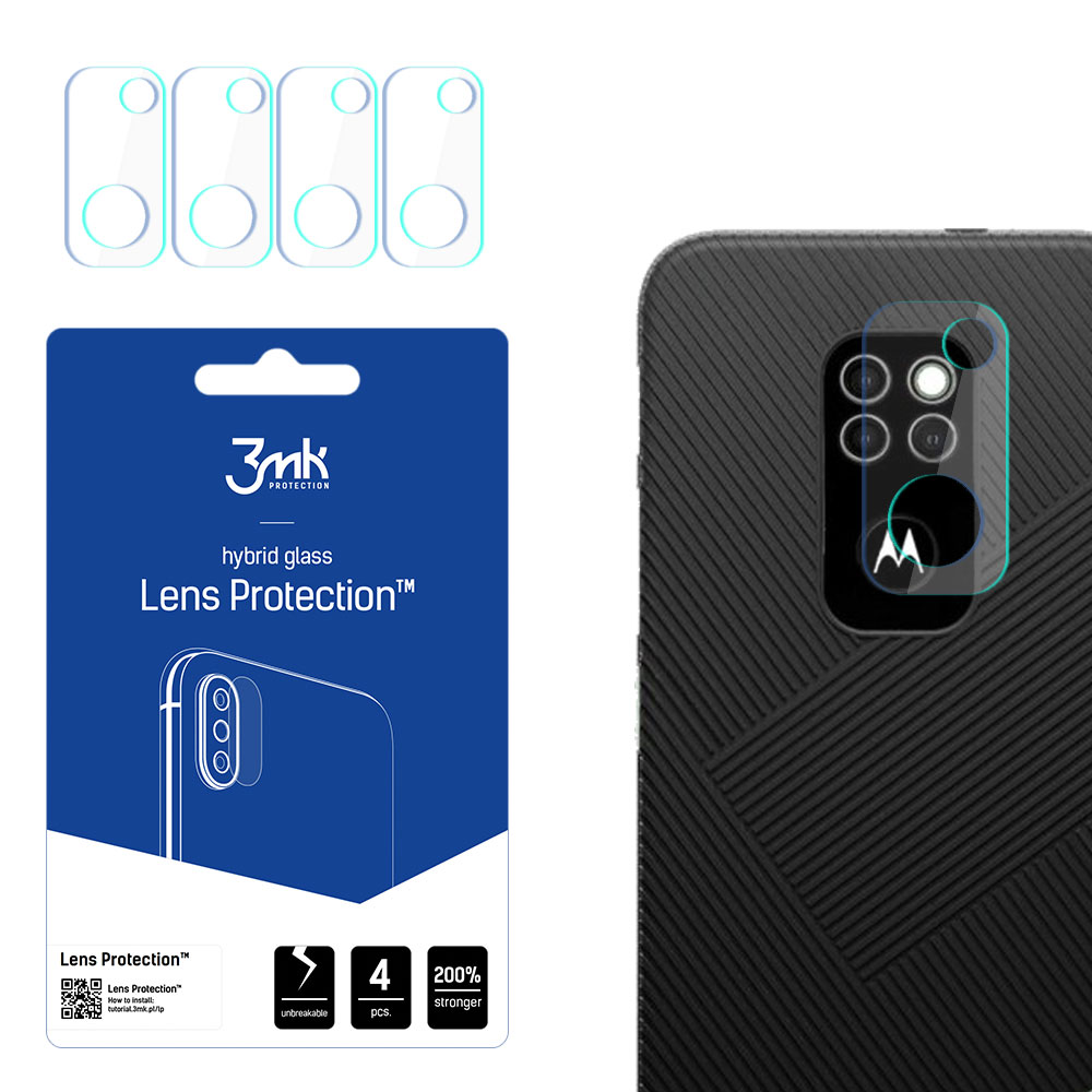 гибридное стекло 3MK FLEXIBLE GLASS LENS MOTOROLA DEFY 2021 для камеры 4 шт.