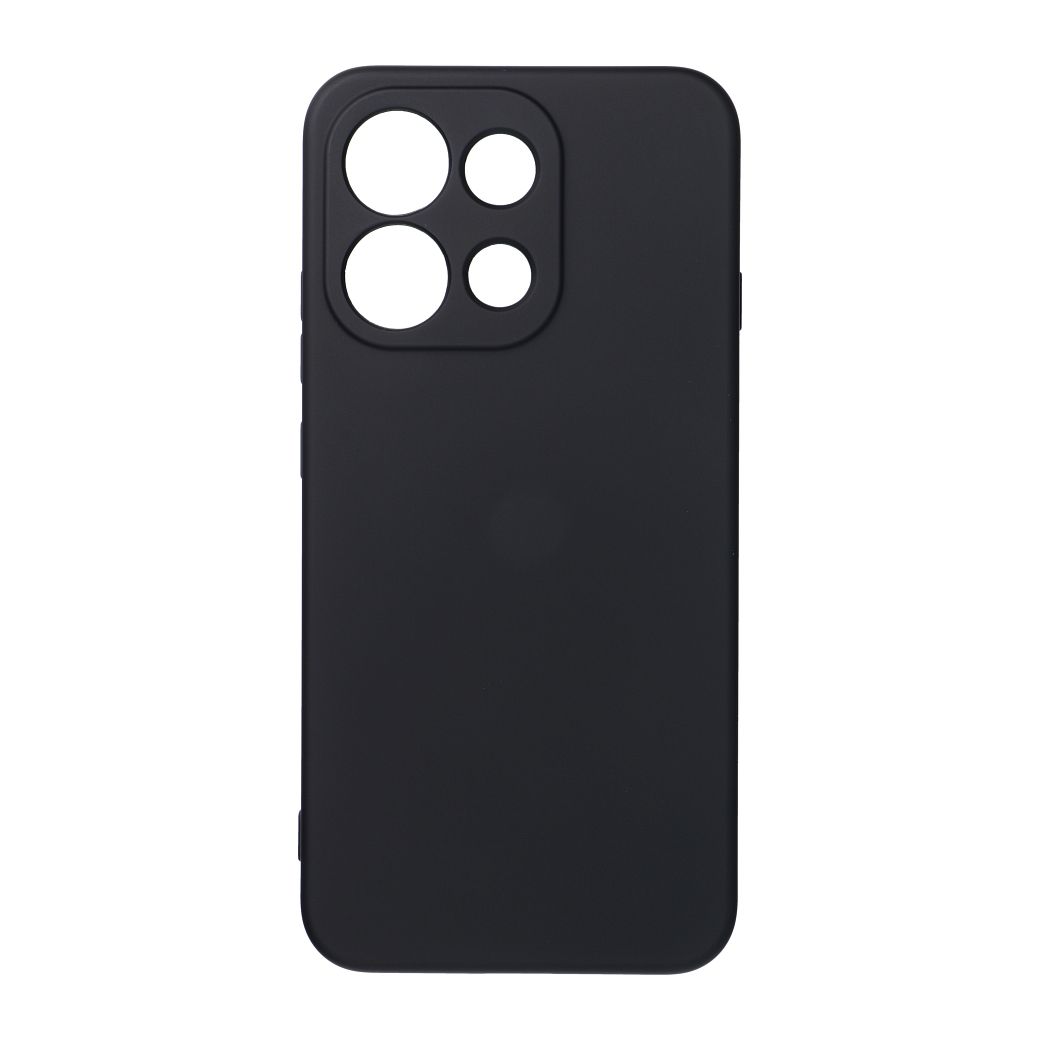 Juodas silikoninis dėklas, skirtas „OPPO Reno16 F 5G“ ir „Reno16 FS 5G“