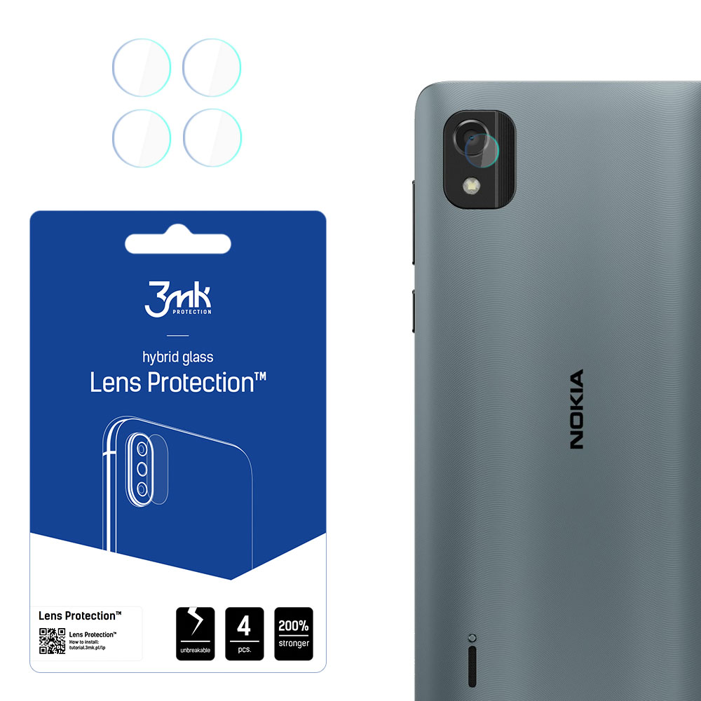 Nokia C2 2nd Edition - 3mk Lens Protection