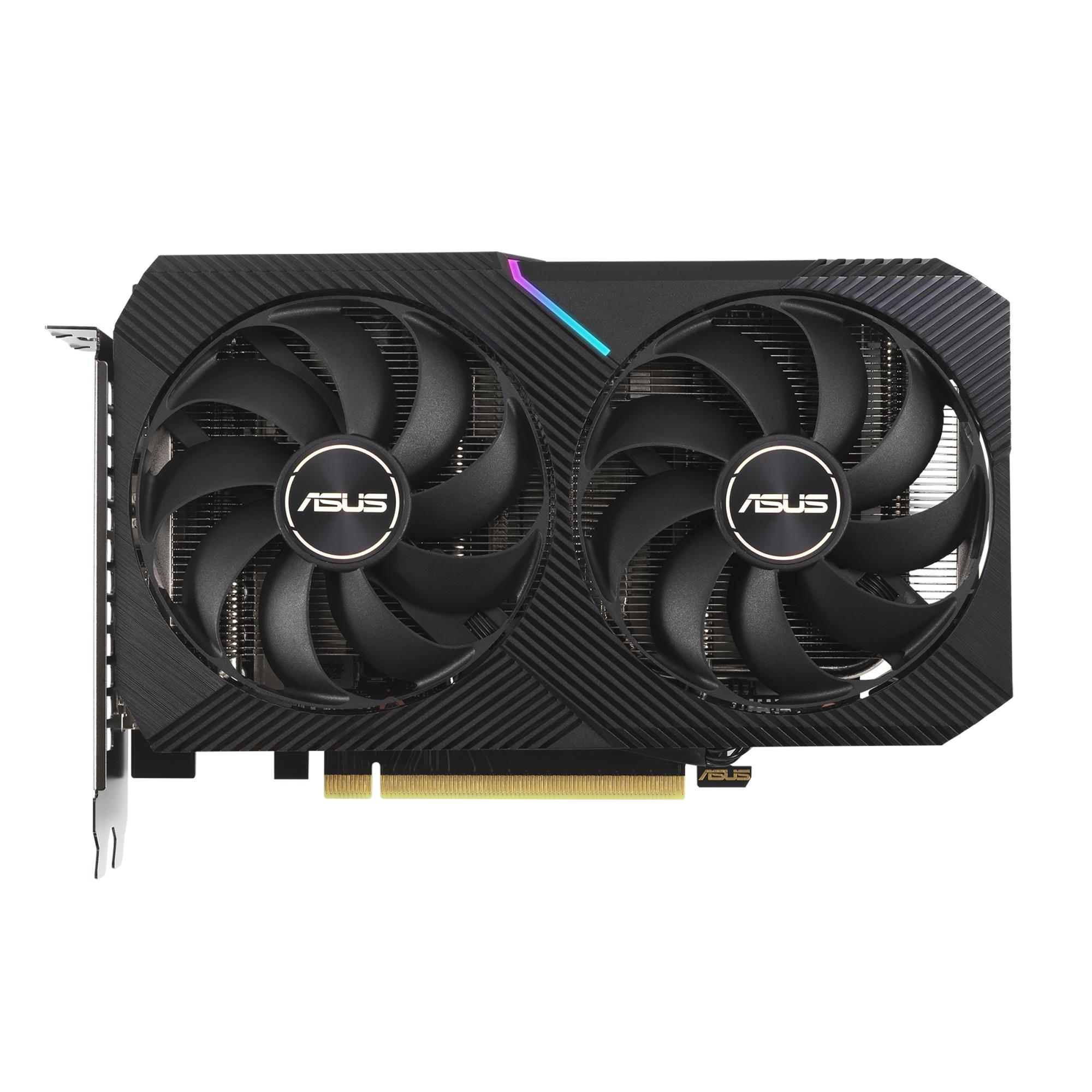 ASUS NVIDIA GeForce RTX 3060 vaizdo plokštė, 12 GB GDDR6, 192 bitų, PCIe 4.0 x16, GPU 1837 MHz, 1× HDMI, 3× DisplayPort, DUAL-RTX3060-O12G-V2