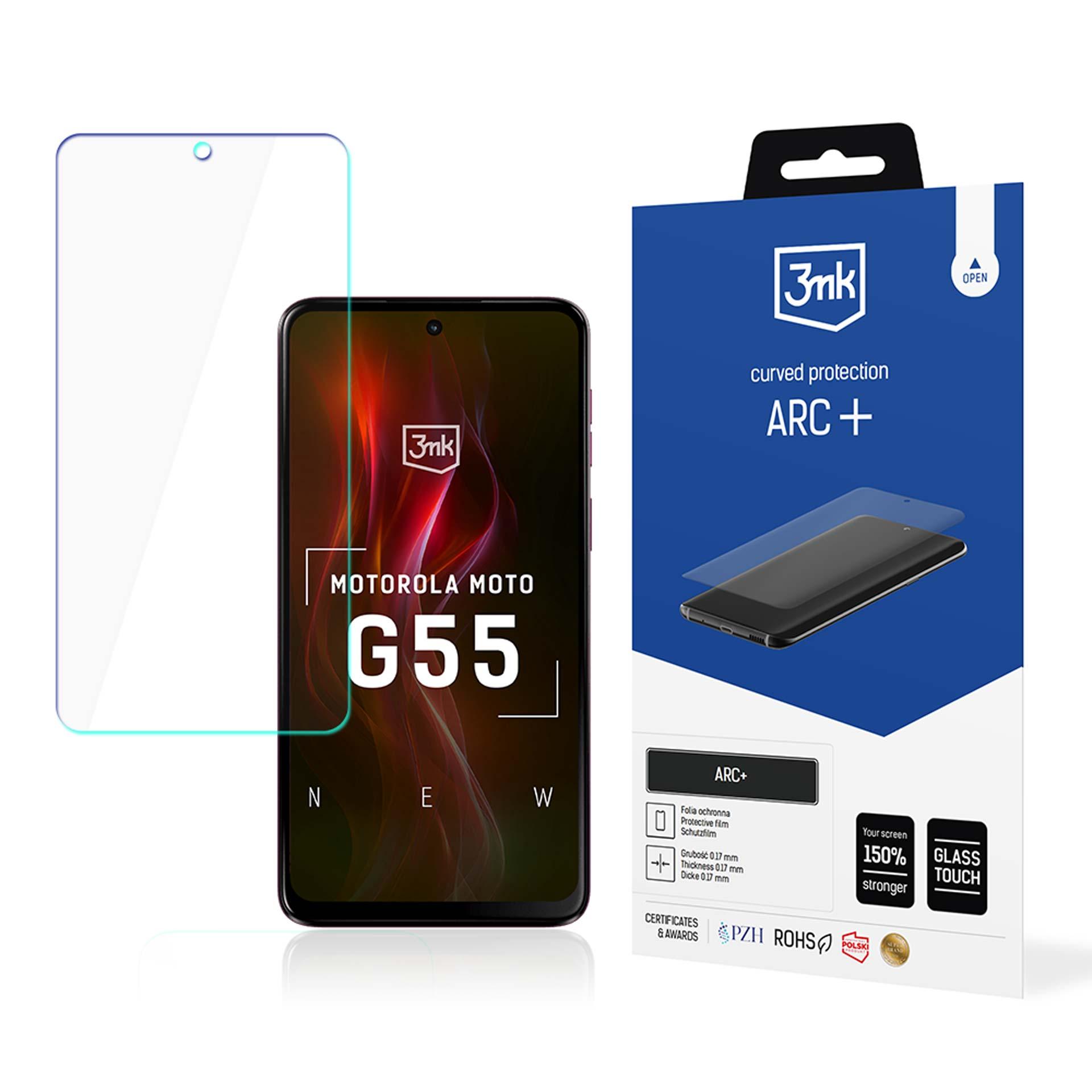 3mk ARC+ — защита экрана телефона для Motorola Moto G55 5G
