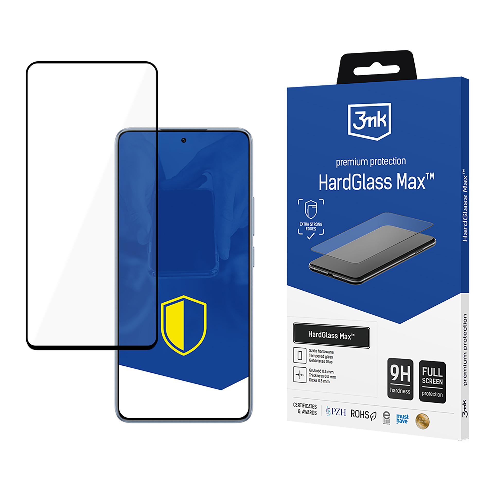 Grūdintas stiklas 3mk HardGlass Max Juodas Xiaomi 14T / 14T Pro