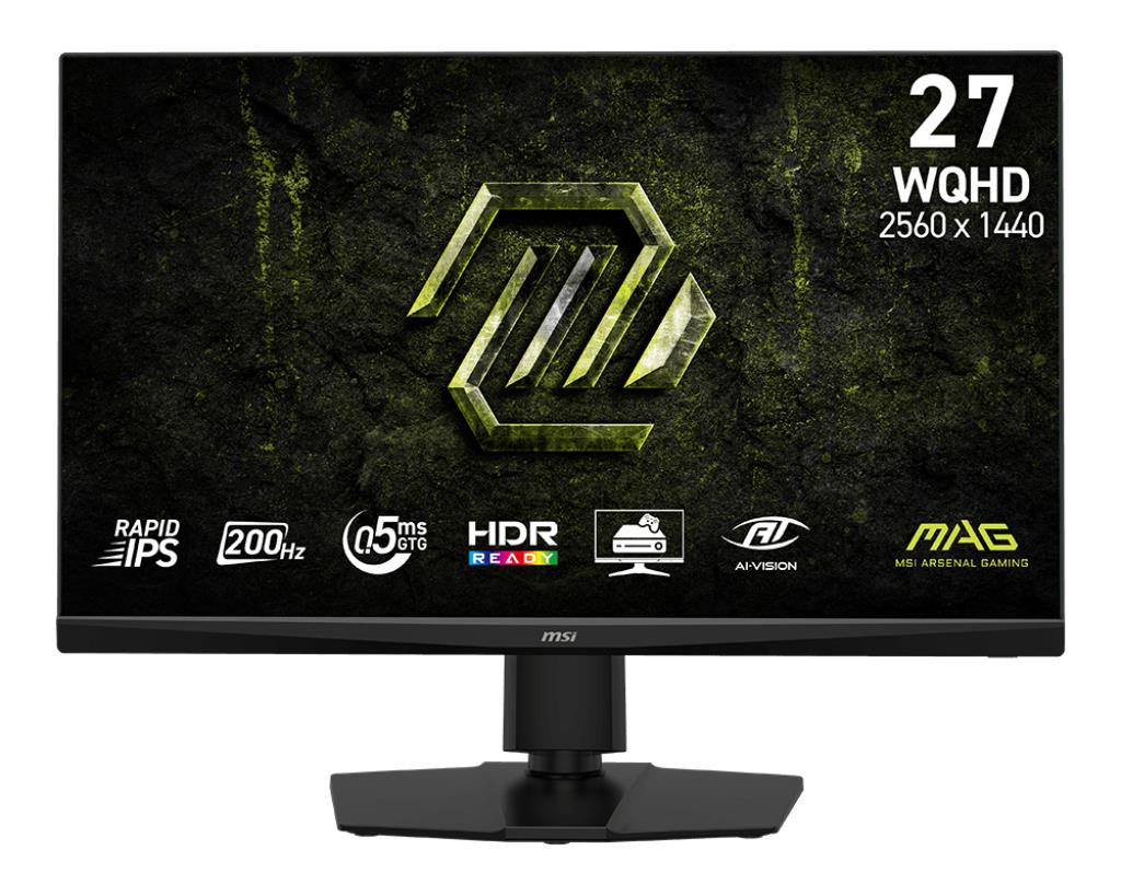 MSI 27 " 2560 x 1440 pixels Wide Quad HD Native aspect ratio 16:9 LED Flat MAG272QPFE20 (LCD Monitor)