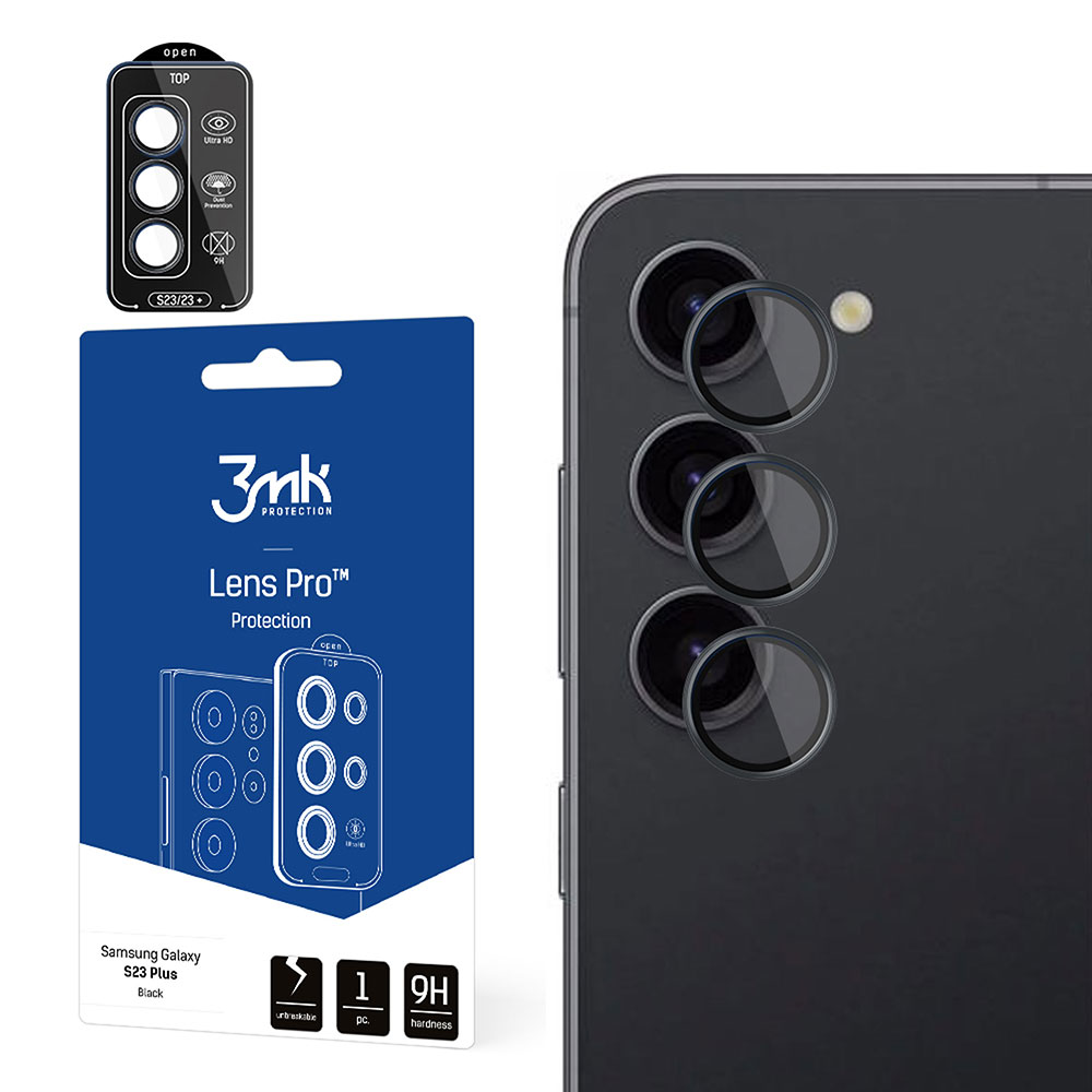 3mk Lens Protection Pro защита камеры для Samsung Galaxy S24+ - чёрный