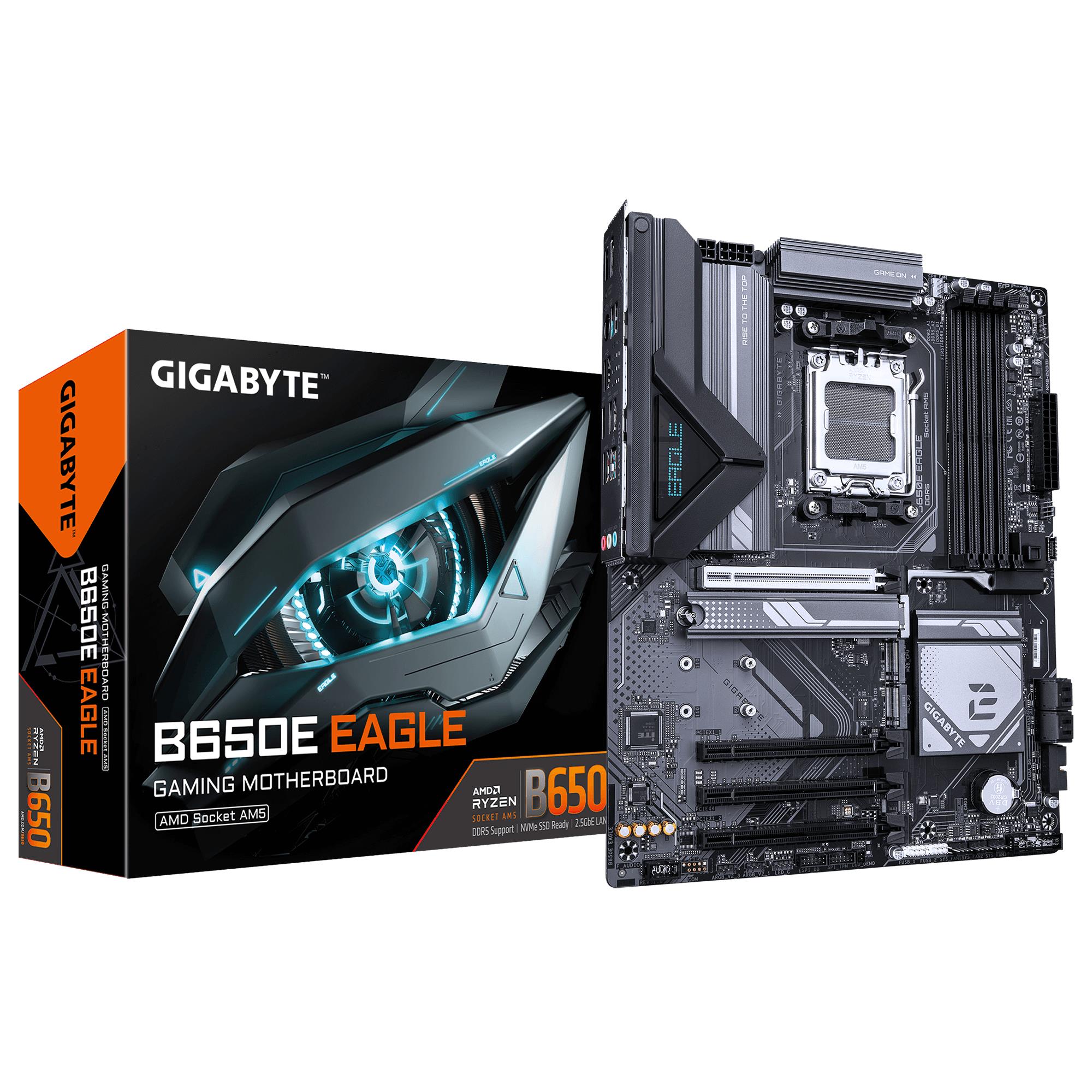 Материнская плата GIGABYTE B650EEAGLE AMD B650 Socket AM5 ATX, DDR5-SDRAM, 4 слота, 3 x M.2