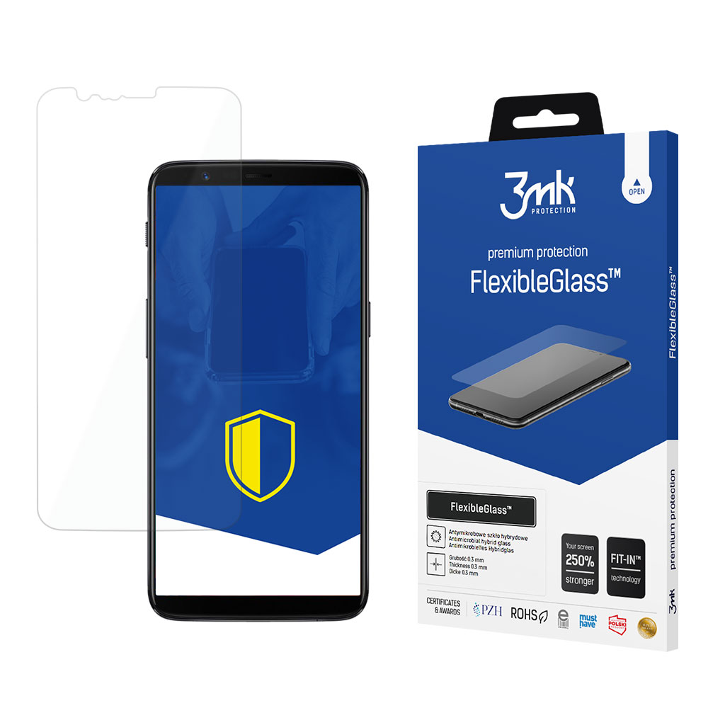 Hibridinis stiklas 3mk FlexibleGlass™ OnePlus 5T