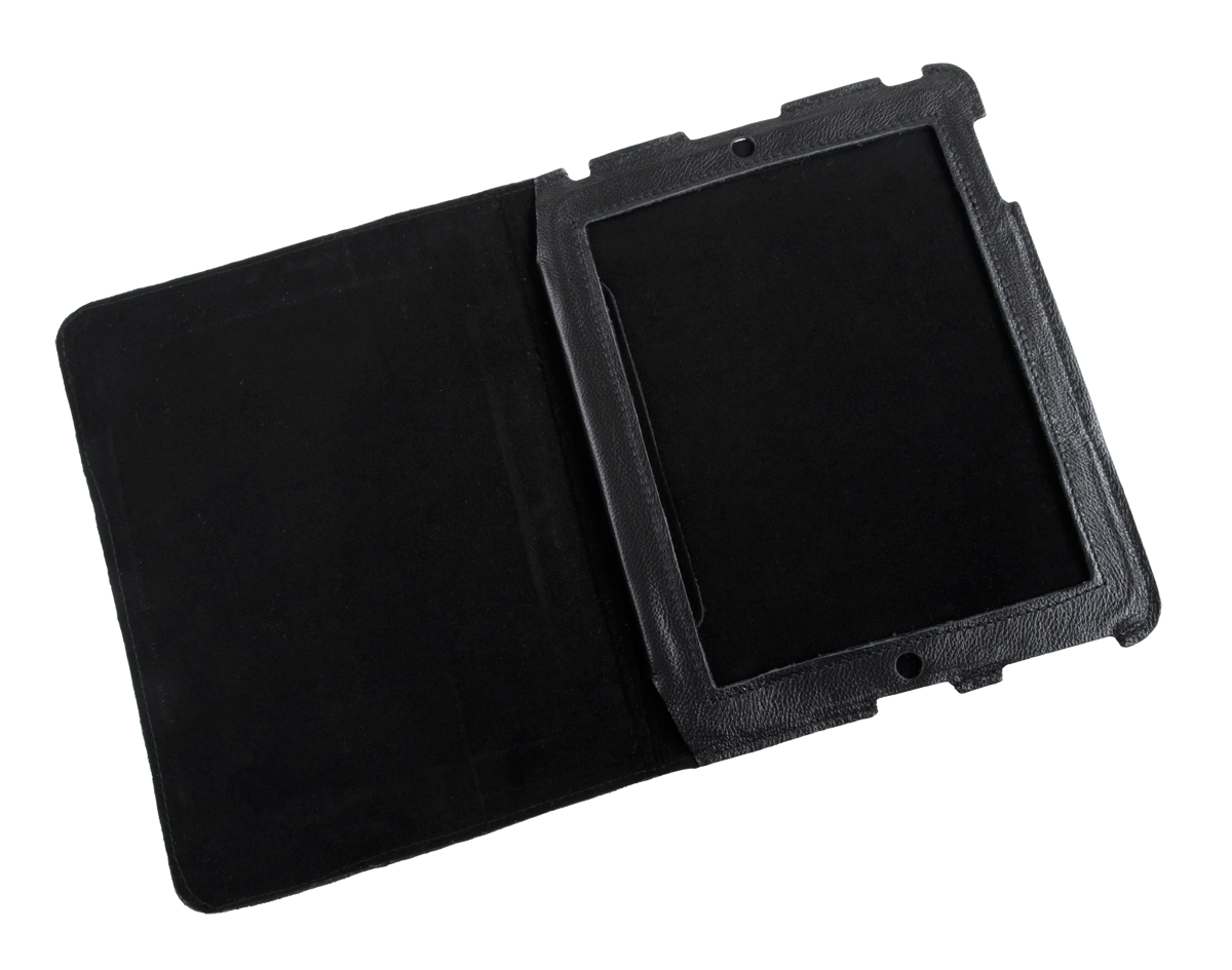 Leather case for Apple iPad 3, black