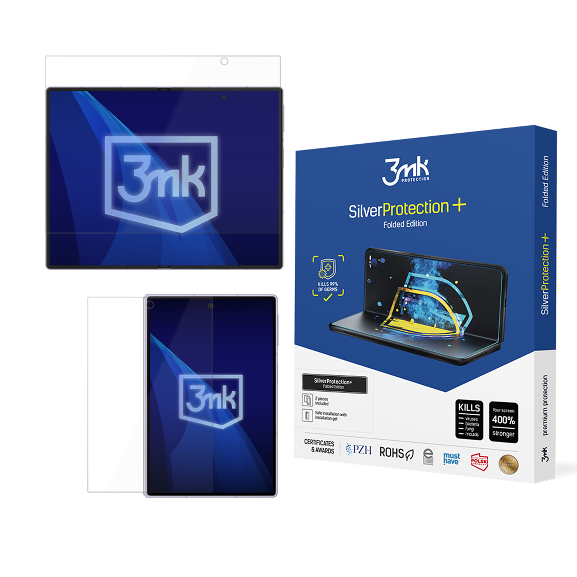 3mk „SilverProtection+ Folded Edition“ lankstomojo ekrano apsauginė plėvelė, skirta „Samsung Galaxy Z Fold8“