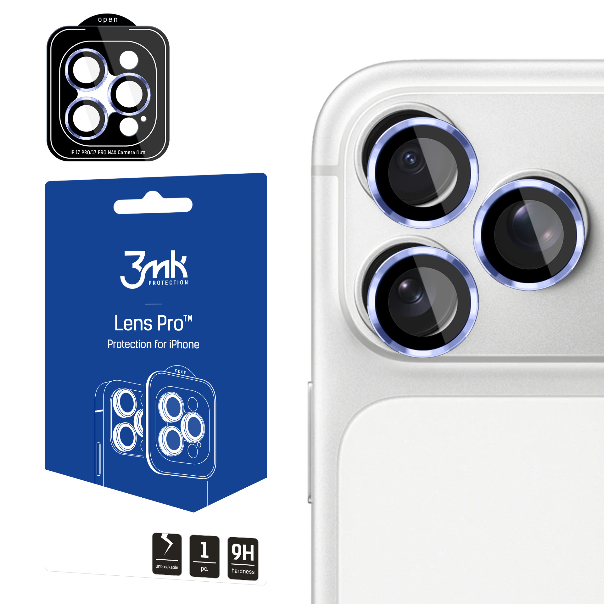 Apple iPhone 18 Pro /18 Pro Max- 3mk Lens Protection Pro Light Blue