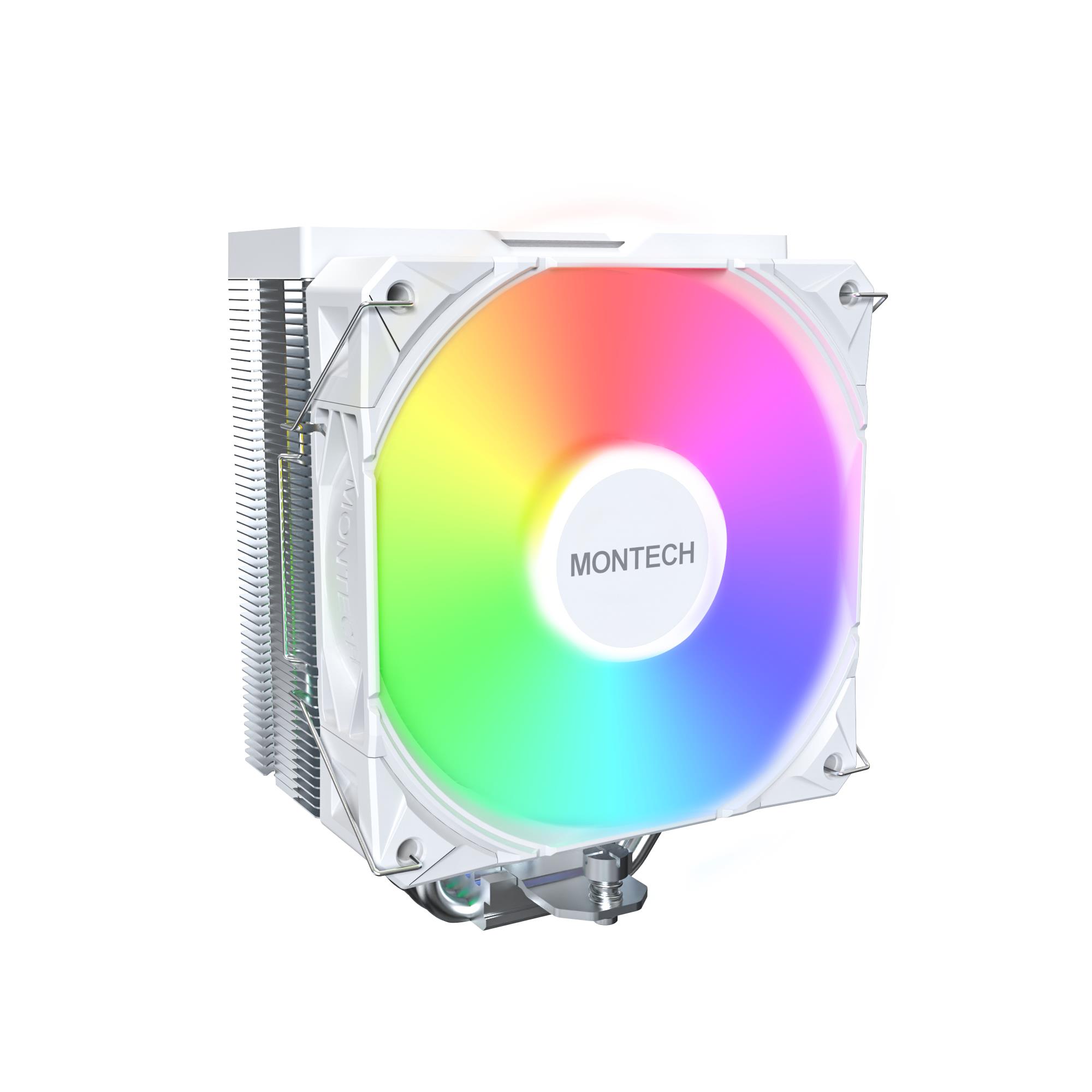 Универсальный кулер для процессора Montech NX400 ARGB (W), белый