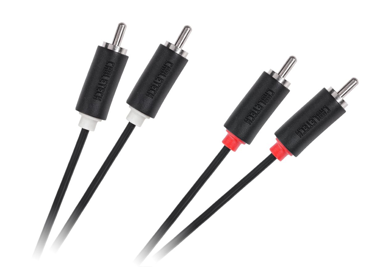Cabletech Standard 2 RCA–2 RCA kabelis, 1 m