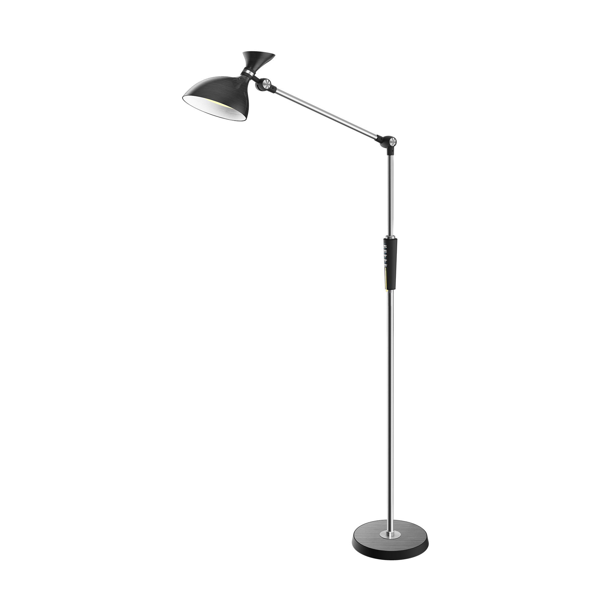 LED floor lamp with dimmer and adjustable colour temperature