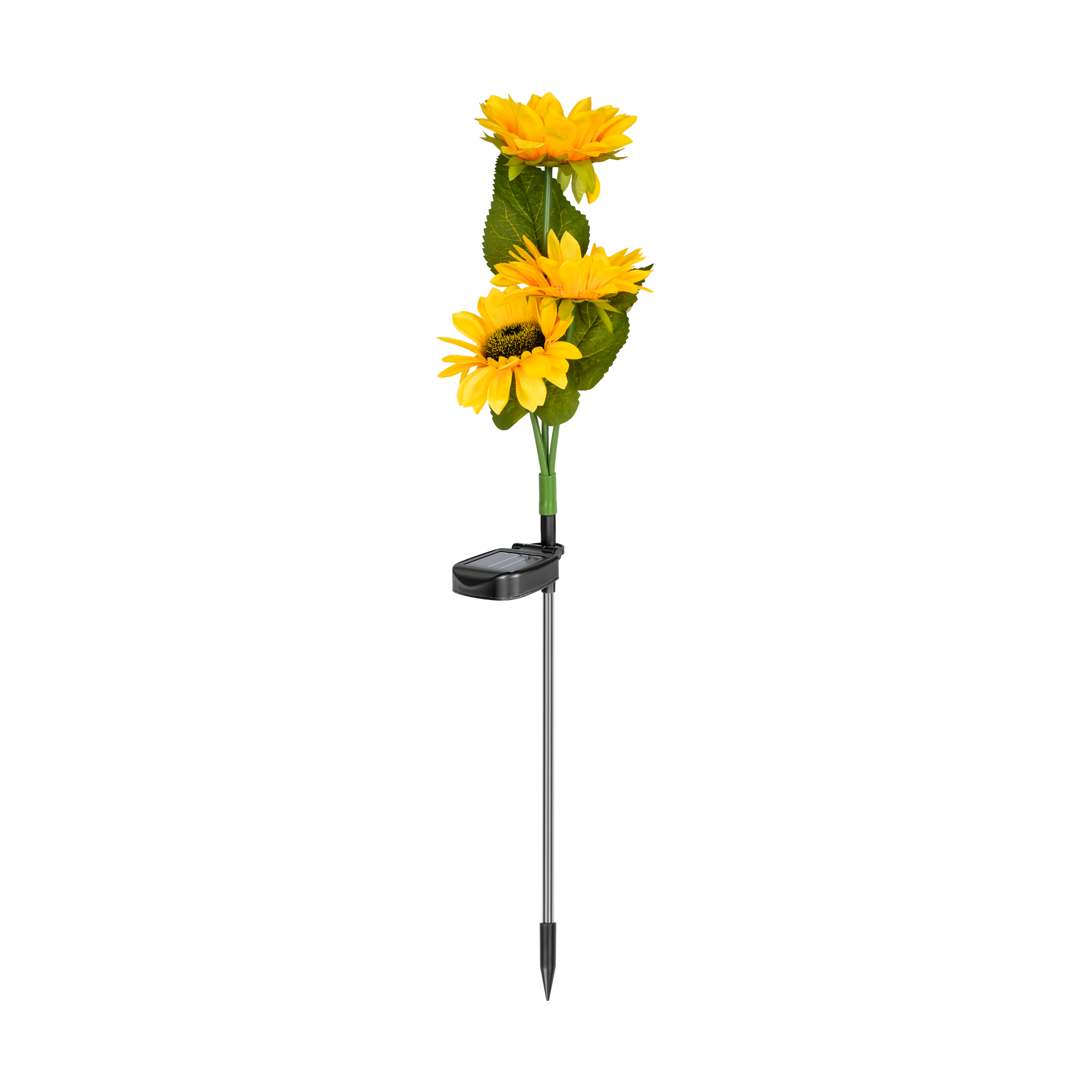 Rebel decorative solar garden lights, sunflower