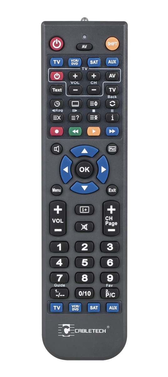 Cabletech 4-in-1 programmable universal remote control