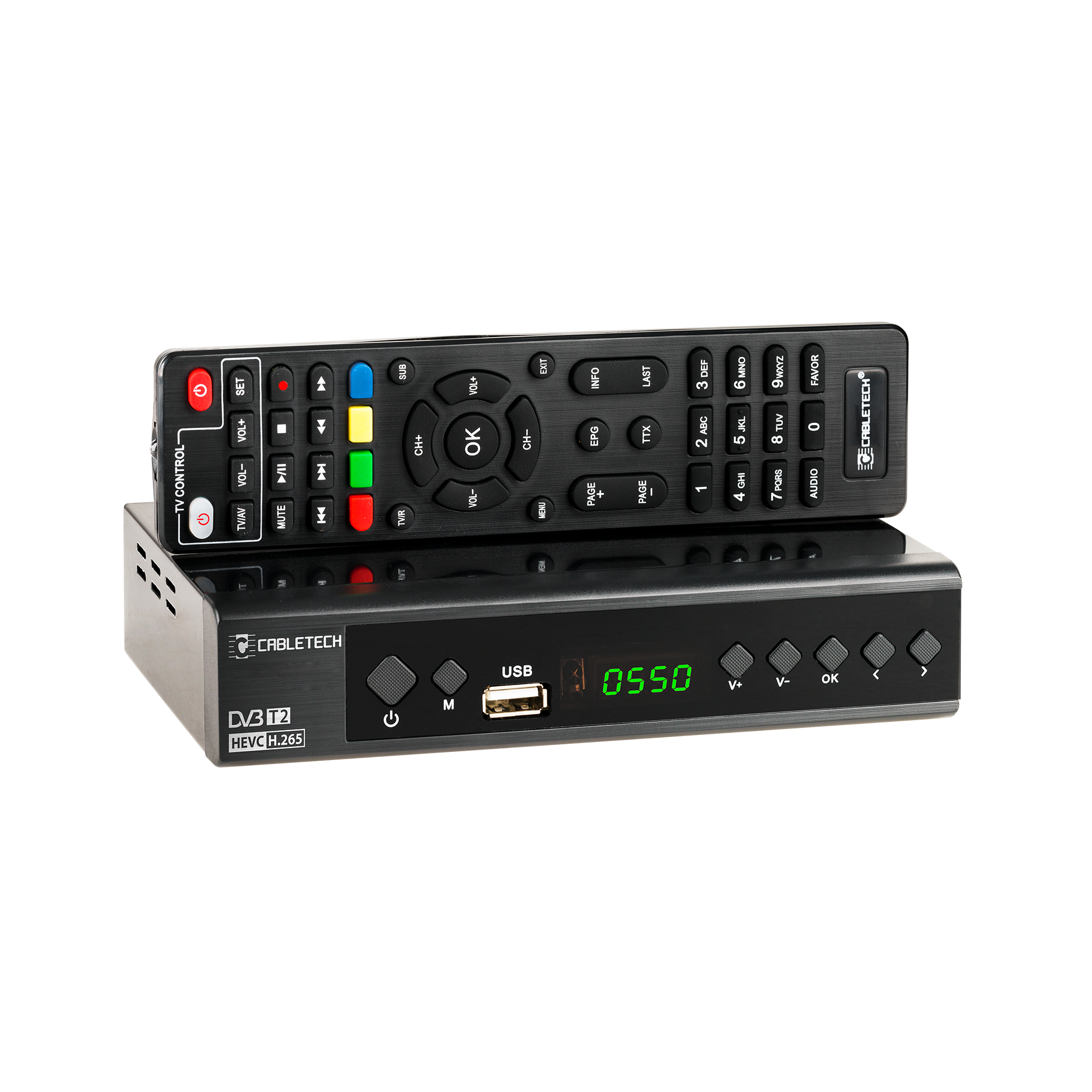Cabletech URZ0336C – приёмник цифрового эфирного телевидения DVB-T2 H.265/HEVC