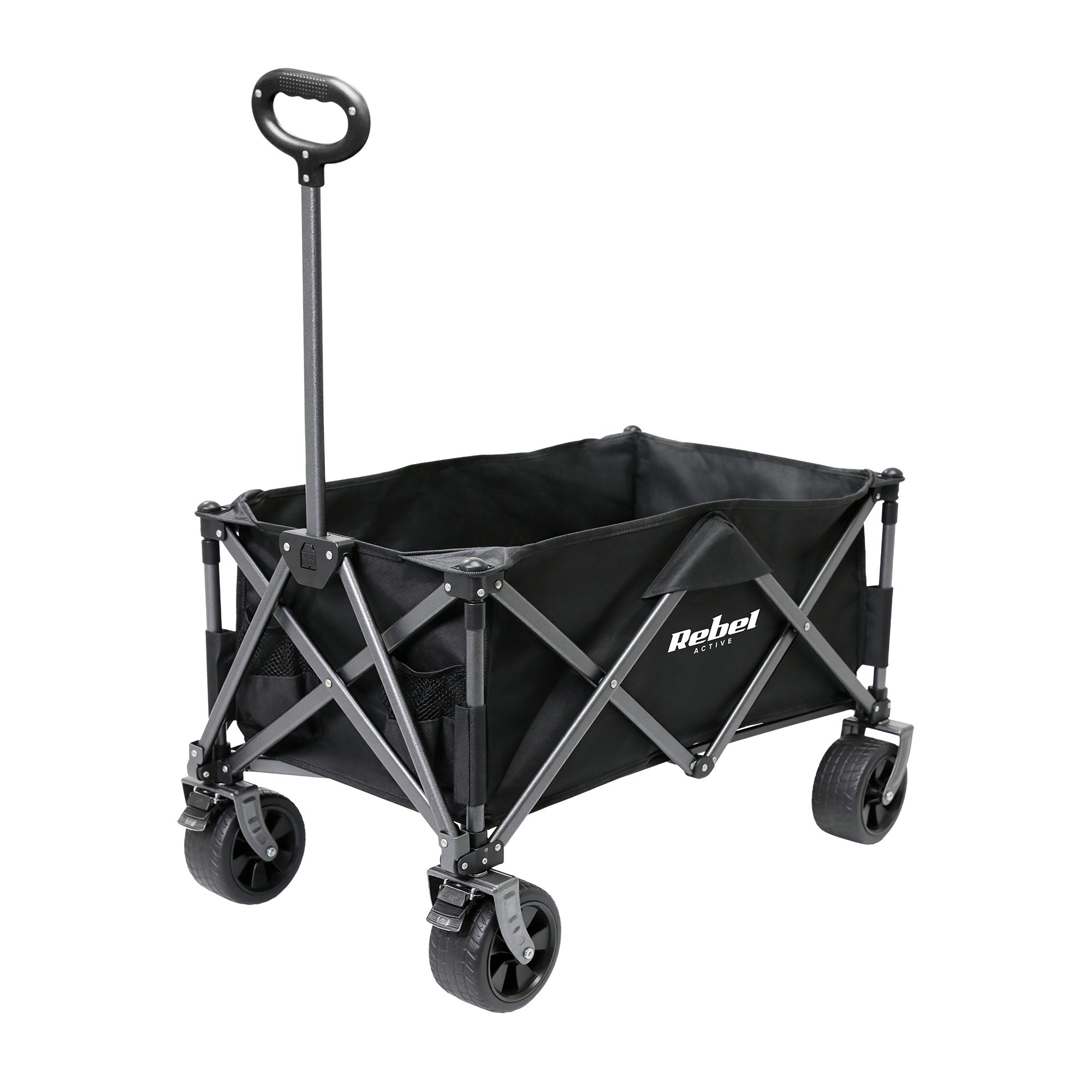 Складывающаяся внутрь туристическая и пляжная тележка Rebel Active, 150 л, 100 кг