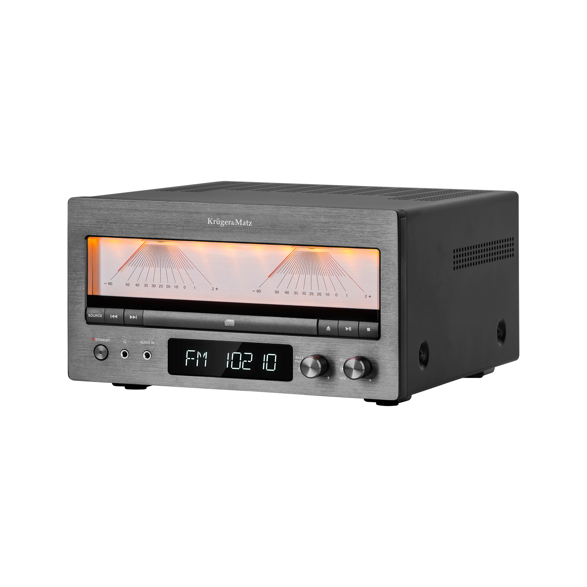 Kruger&Matz KM1995-A A klasės Hi-Fi stiprintuvas (CD, USB, Bluetooth, skaitmeninis DAB+ radijas, FM)