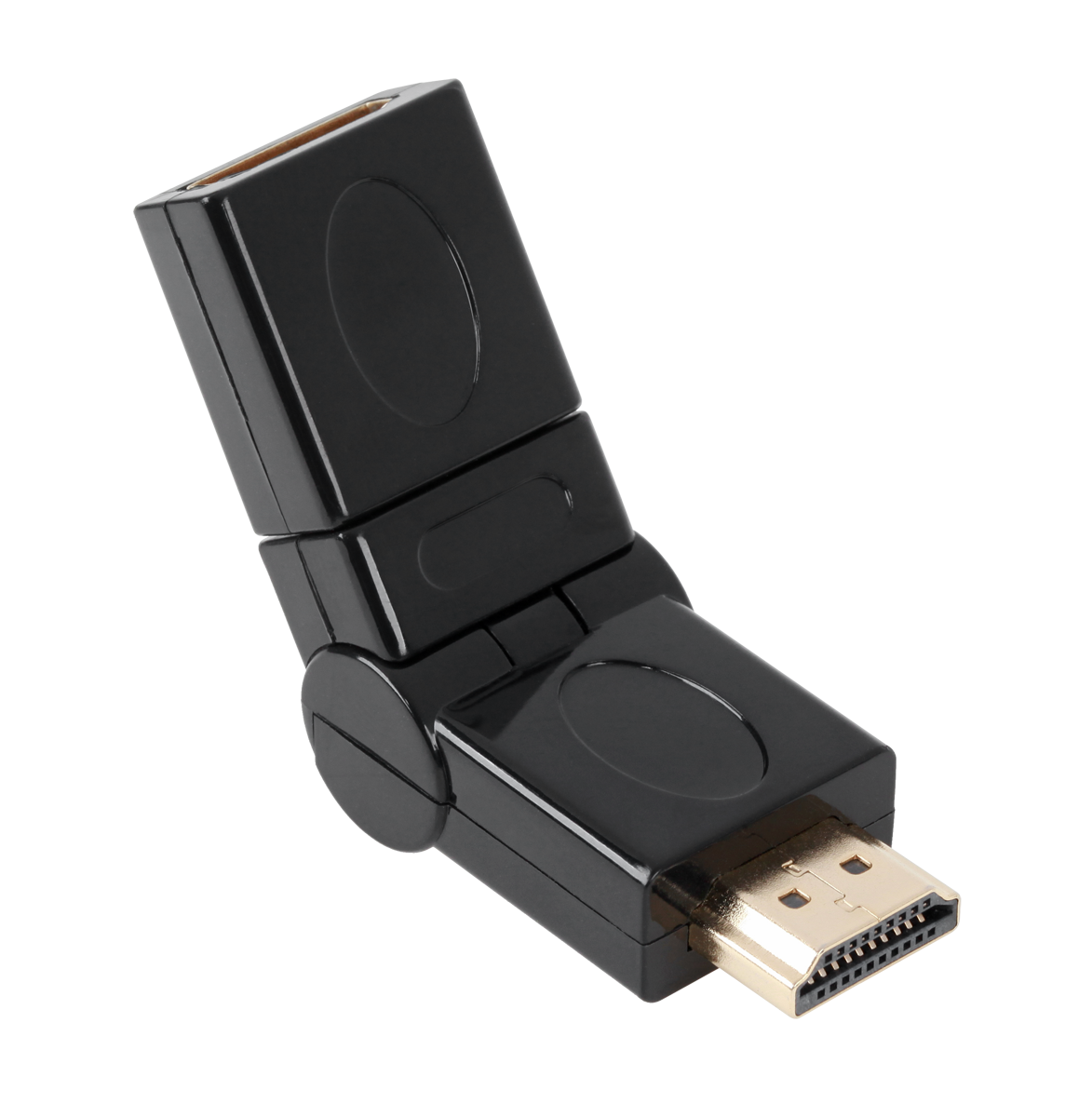 Rotatable HDMI female-to-male adapter