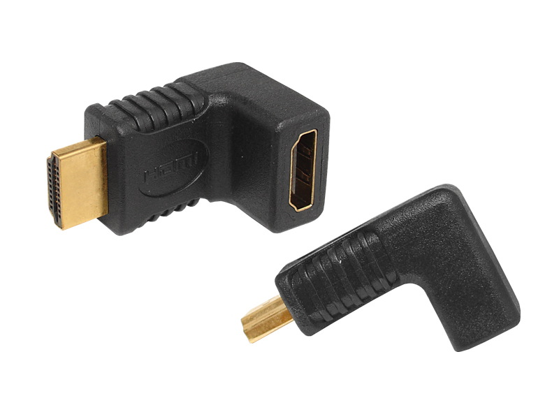 LXHD49 angled HDMI adapter, socket to plug