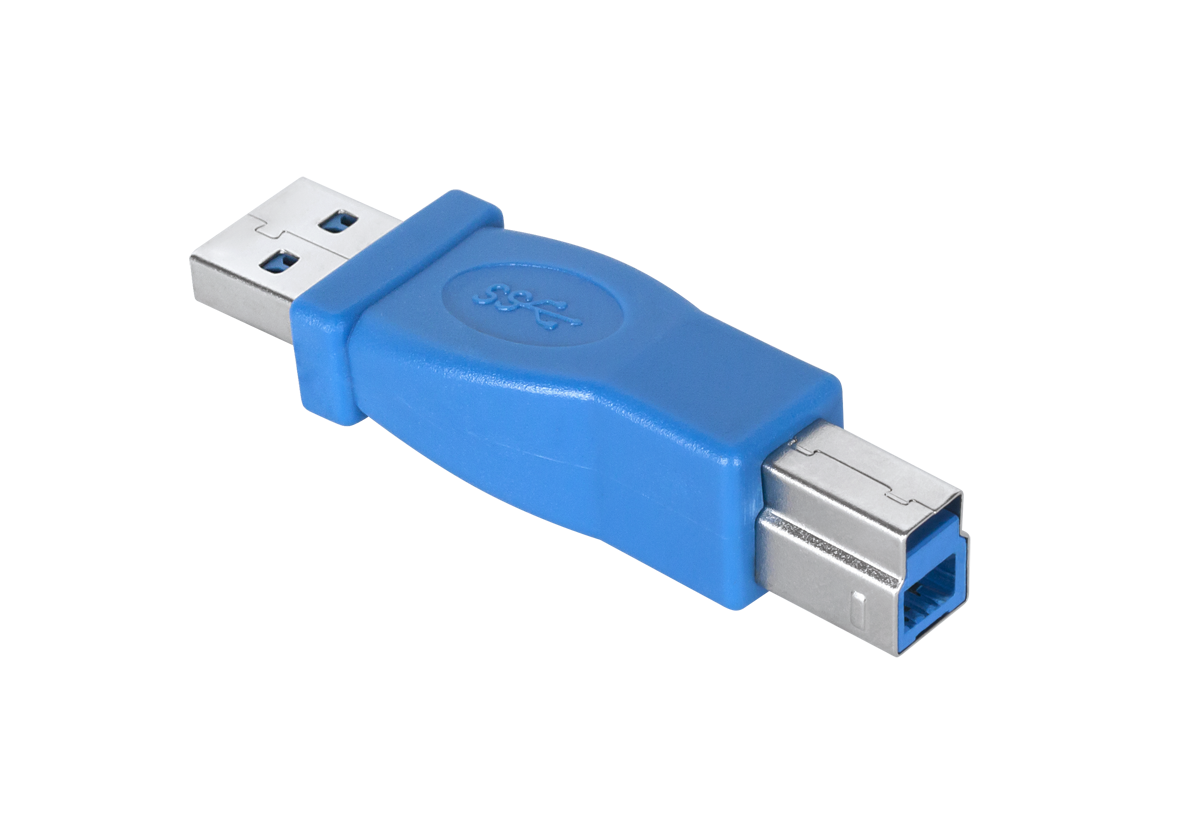 Переходник USB 3.0: штекер Type-A — штекер Type-B