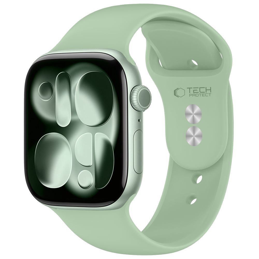 Tech-Protect silikoninis dirželis Apple Watch 40/41/42 mm laikrodžiui, šviesiai žalias