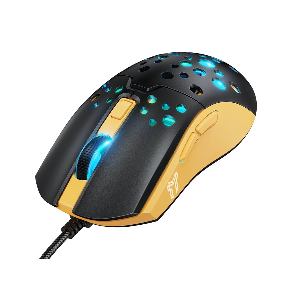 Wired mouse Hoco GM51 Gaming Black/Yellow