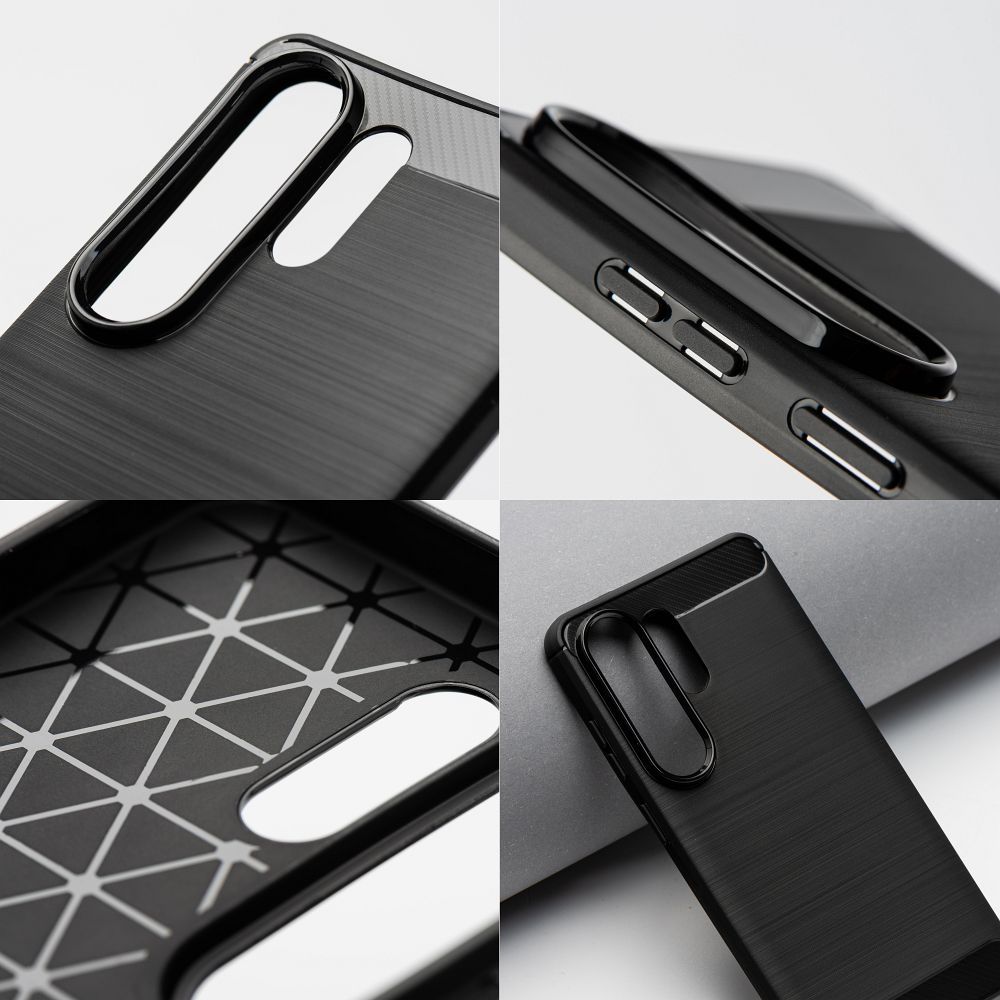 Juodas Carbon 2.0 dėklas Oppo Reno 13F 4G / 13F 5G